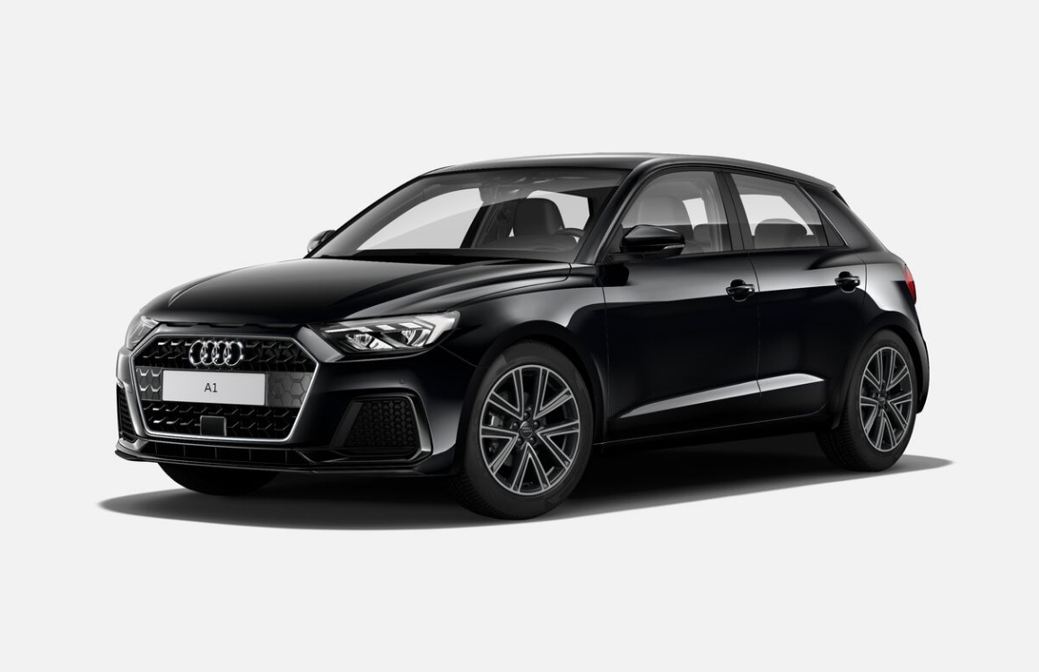 Audi A1 noire illustrant le pack Essentiel AGCA
